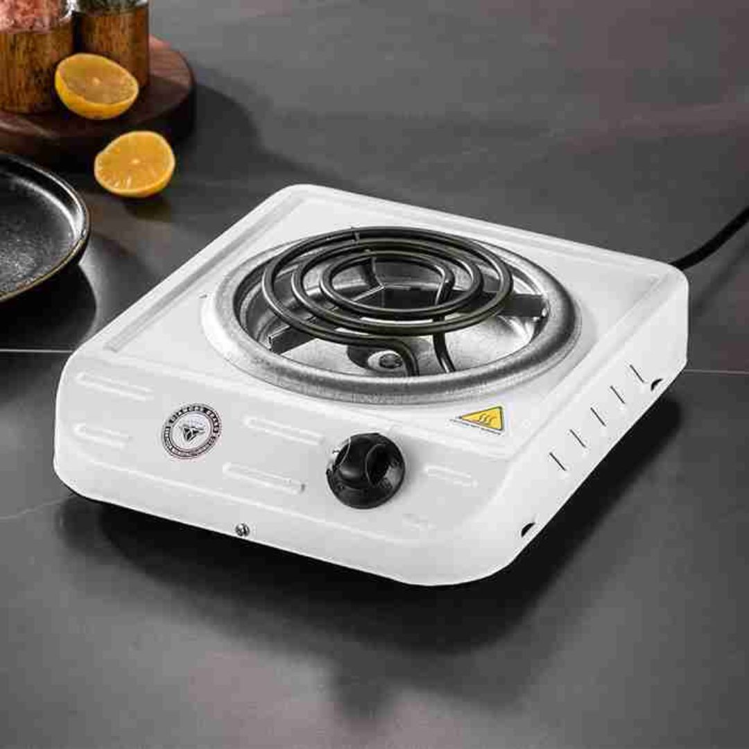 Diamond Electric Single Spiral Stove - Powerful 1000W Compact Cooktop