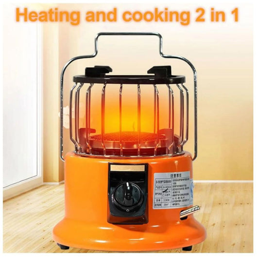 Olympia Gas Heater and Stove 2-in-1 - Portable LPG Combo Unit