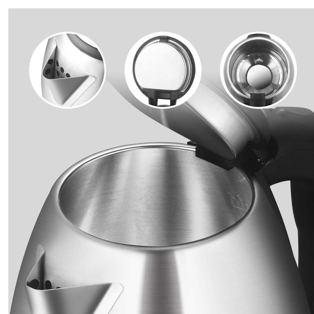 Stainless Steel Electric Kettle 1.8L - Fast Boiling 1500W Power