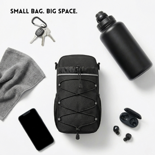 Magnetic Gym Bottle Bag Holder  - Hands free bottle & phone holder